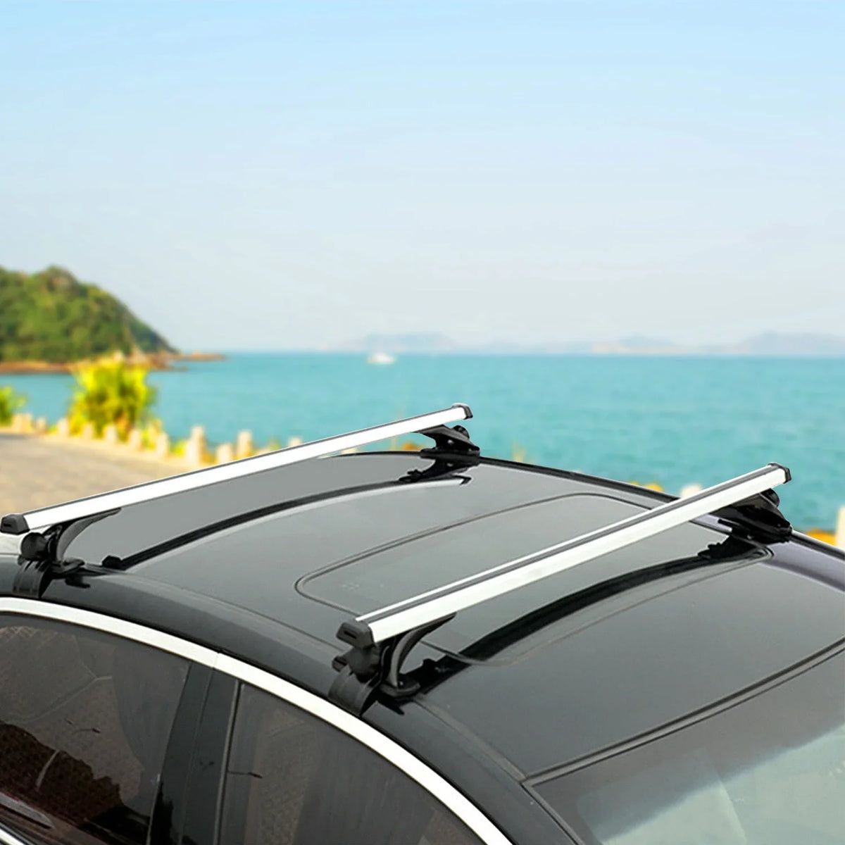 Without 47.24in Rack Roof Fit Car Rail Rack Roof Vehicle Crossbars Aluminum 165LBS Side Most with Capacity Cargo Car for iMounTEK Roof Carrier Wagon
