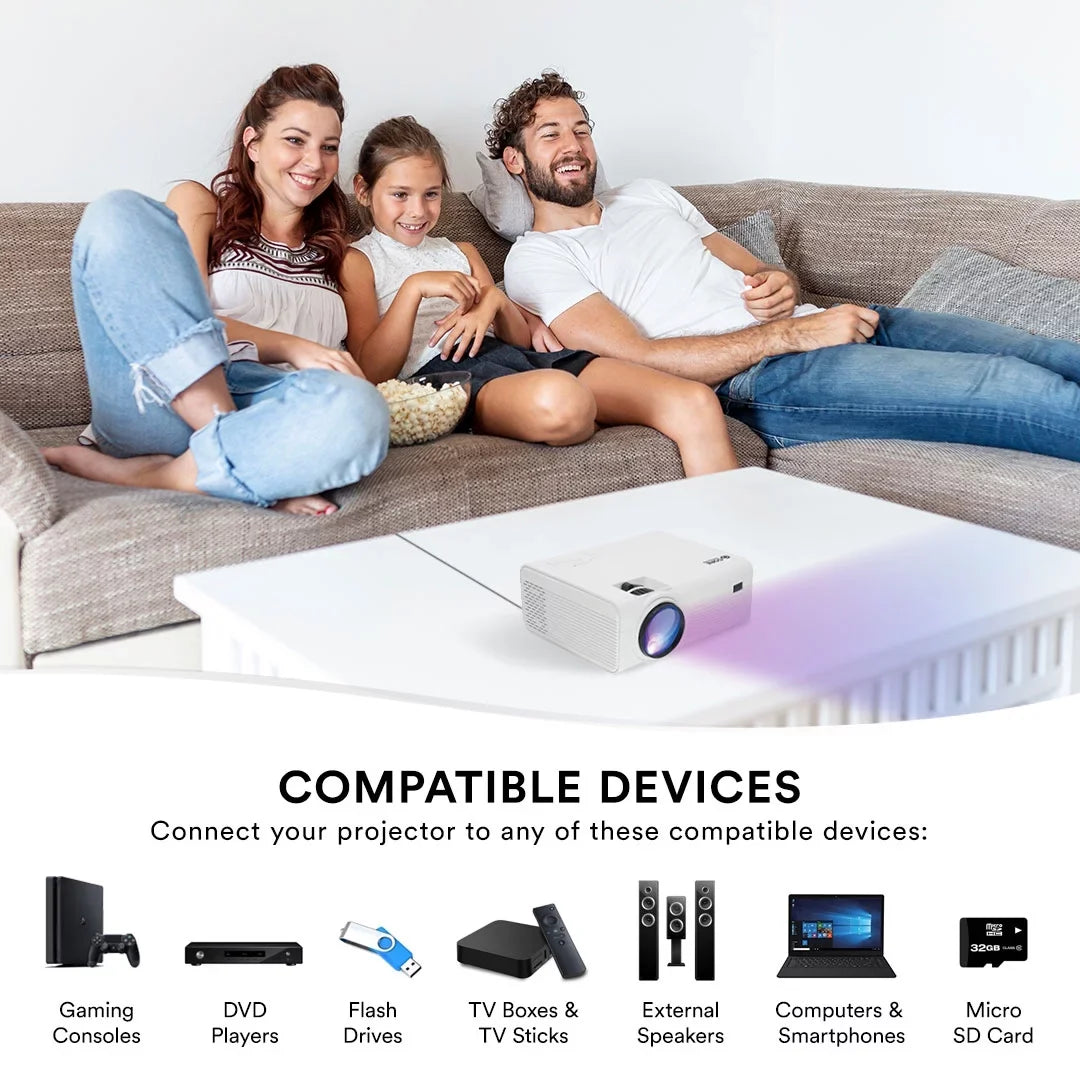 Projector LCD Core CJR600 Home 150" Innovations Theater (White)