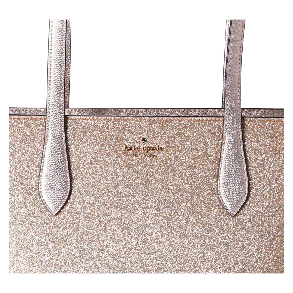 Wallet Zip Top Gold Kate Glitter Spade Large Tote Holiday + Shoulder Bag Glimmer