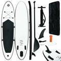 and ametoys Inflatable Board Paddle Set White Black