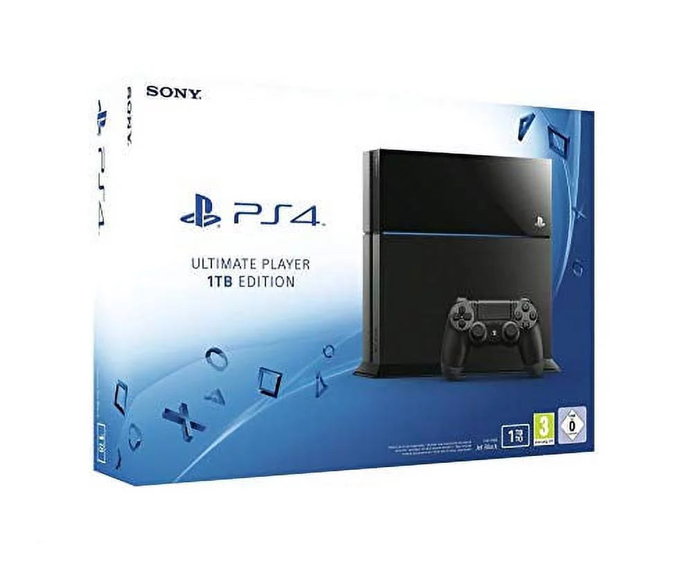 PS4 500GB Restored (Refurbished) Playstation Black Premium Sony Walmart Console
