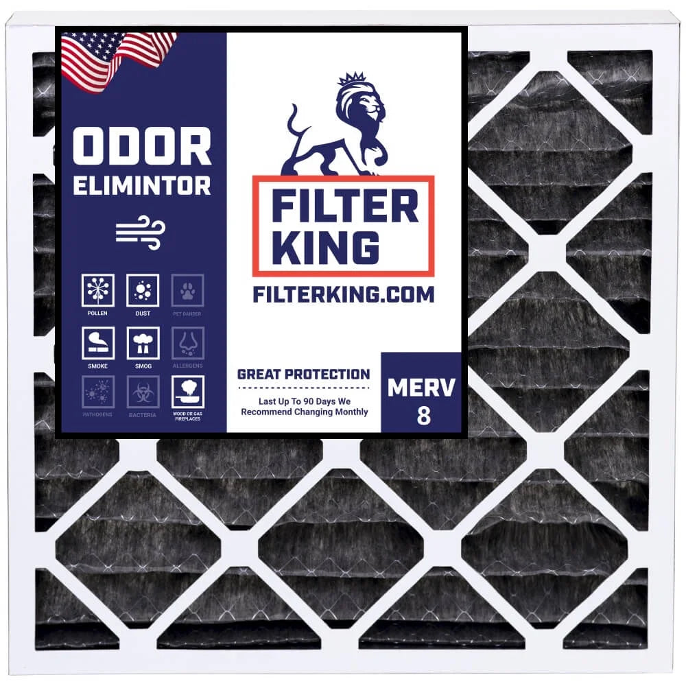 MADE Pleated 24x24x1 | 8 Filter Air Size: | Furnace 23.75 Filter 23.75 .75" A/C IN HVAC | Carbon USA Filters Actual MERV x x | 4-PACK King