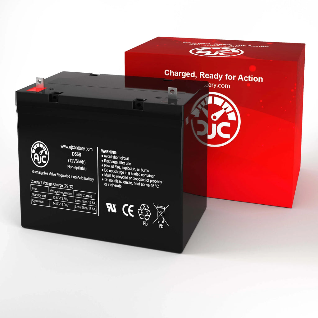 AJC Is 12V Scooter Drive 55Ah This Battery - Tacahe Brand an Dalton Replacement PC1350 Mid-Wheel Mobility