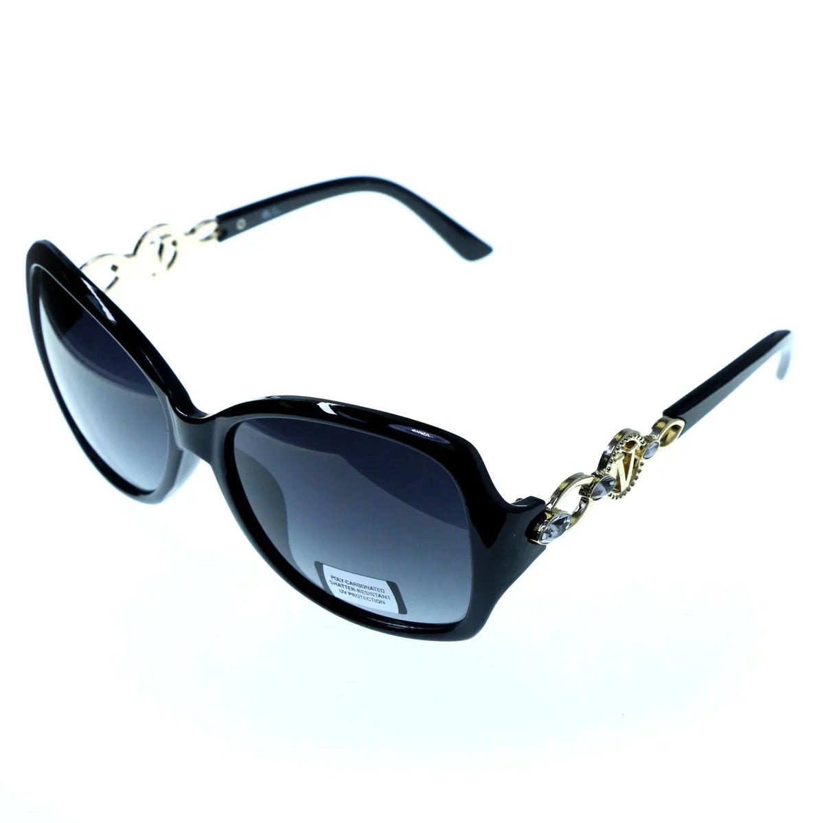 & Amore Mi protection Black carbonate Lens Goggle-Sunglasses Frame Black Poly Resistant UV Shatter