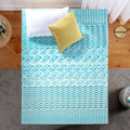 Sensations Gel Full Zinus Zoned Green Topper, Memory Tea Cooling Support Mattress Spa Foam by 2"