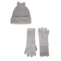 York & Set Heather Kate Size Accessories Gloves Womens New Spade One Bow Beanie Gray Cable