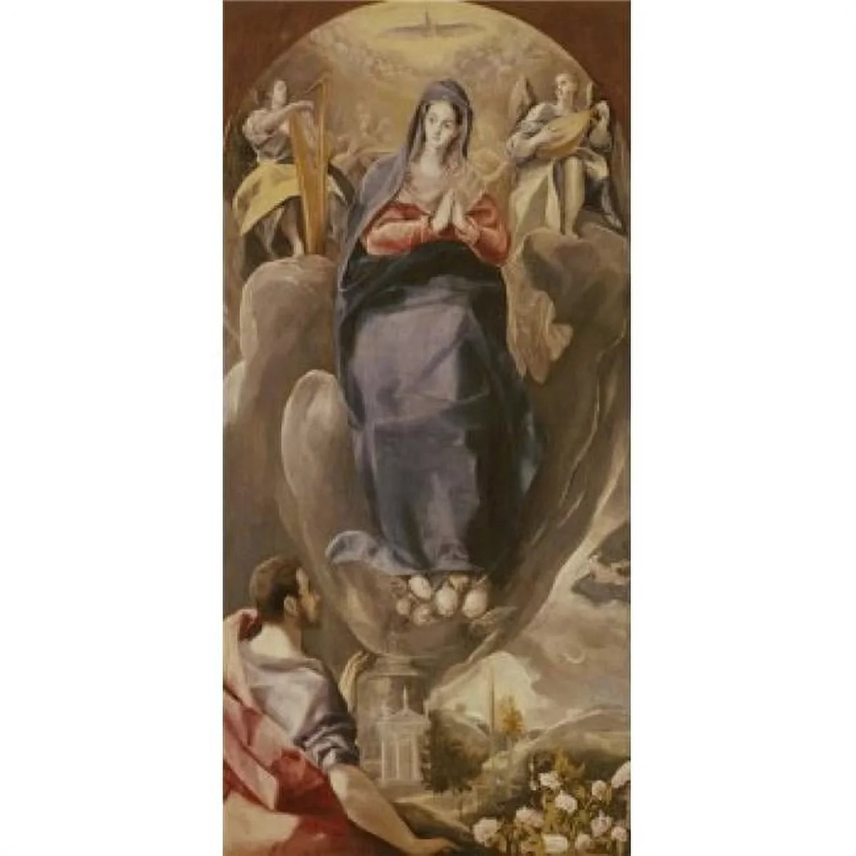 Cruz Greco in. Greek Santa Immaculate 18 - Toledo The Conception 24 Iglesia Print x El 1541-1614 Poster