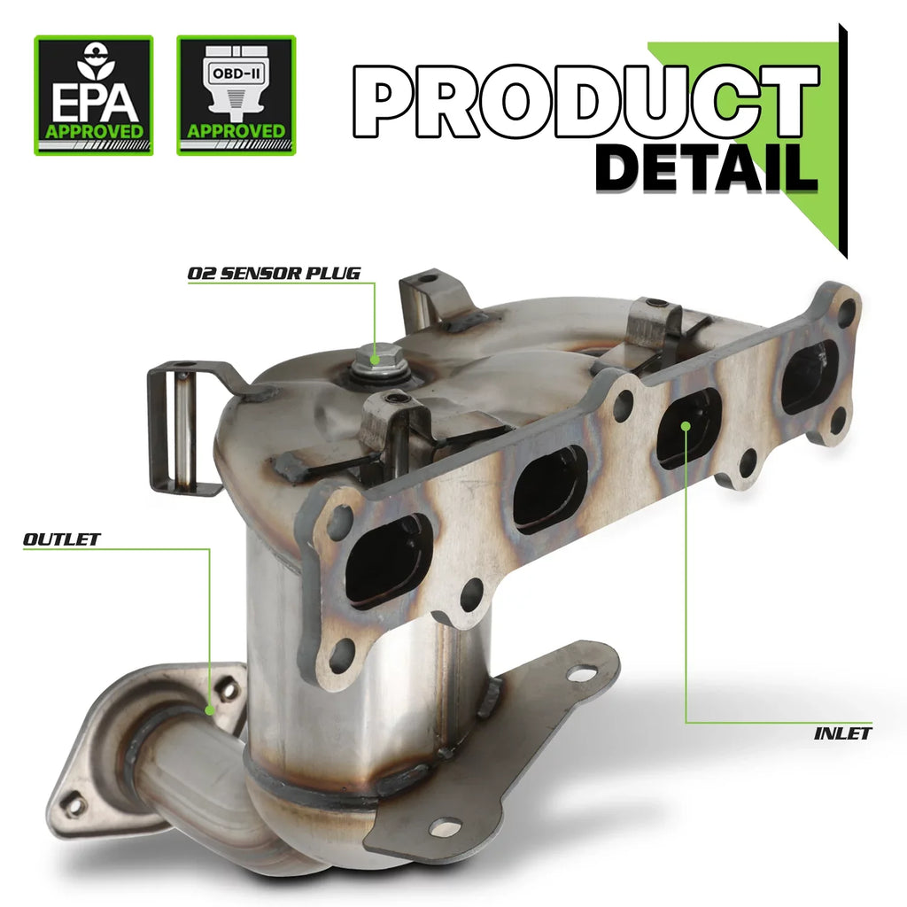 2007-2017 2007-2017 Dodge Patriot, Jeep 4WD Manifold Caliber, Exhaust Converter For Models Compass, Fits Jeep 2007-2008 Magshion 2.4L Catalytic