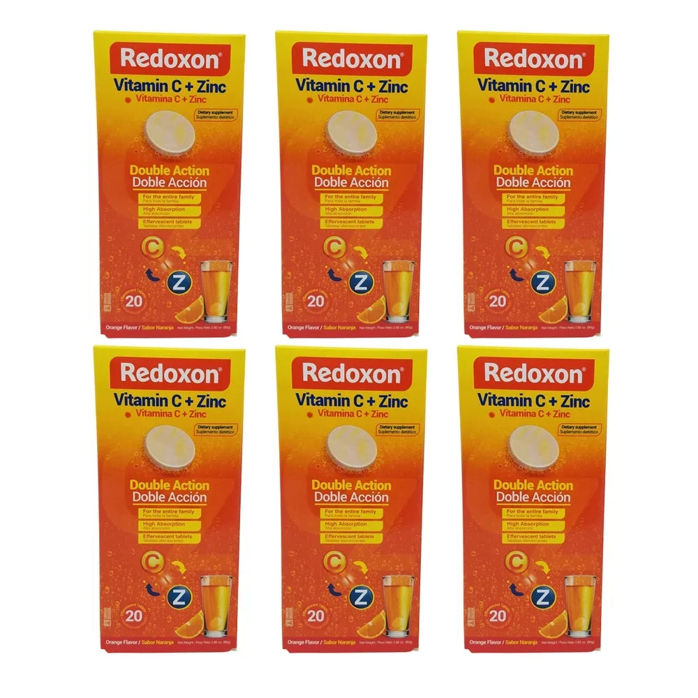 Vitamin Supplement. C Pack Redoxon Tablets. Dietary oz. 20 with of Zinc. 6 2.82