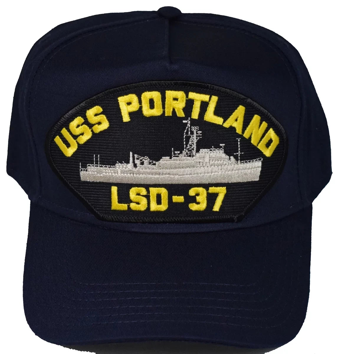 PORTLAND - Veteran LSD-37 NAVY HAT - Business BLUE SHIP USS Owned