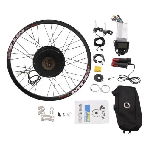 29" 72V Electric 560rpm Motor Bicycle Kit Wheel Rear Conversion E-Bike 2000W