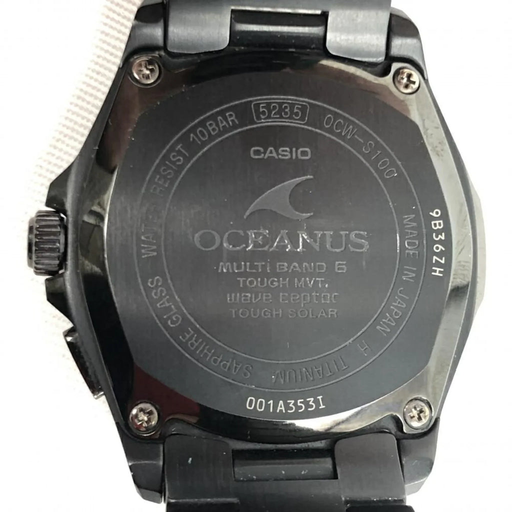 Quartz Black Solar OCIANUS Radio OCW-S100B-1AJF (Fair) Pre-Owned Casio CASIO