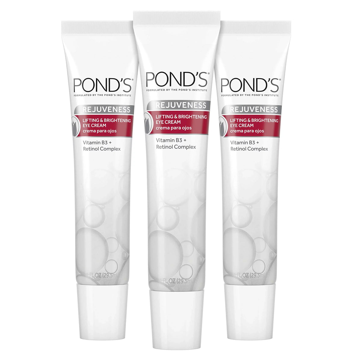 Rejuveness Cream With Oz Count,White, Visibly And B3 Oz Wrinkles Retinol Brightening Look The Eye Reduces 1 Pond,S Complex Vitamin 3 Of Wrinkle (Pack Cream 3) Eye Of Fl