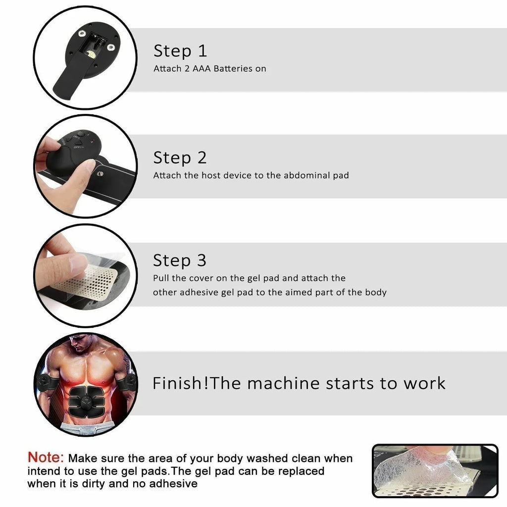 Burner Electric Toner Machine Belt Binder Muscle Gym Fitness Fat ABS Toning
