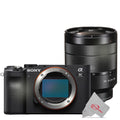 Alpha 24.2MP Camera Digital a7C Black ZA Lens Built-In with OSS Mirrorless Wi-Fi Sony FE 24-70mm T* f/4