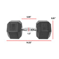 Pair 50lb Dumbbell, Coated