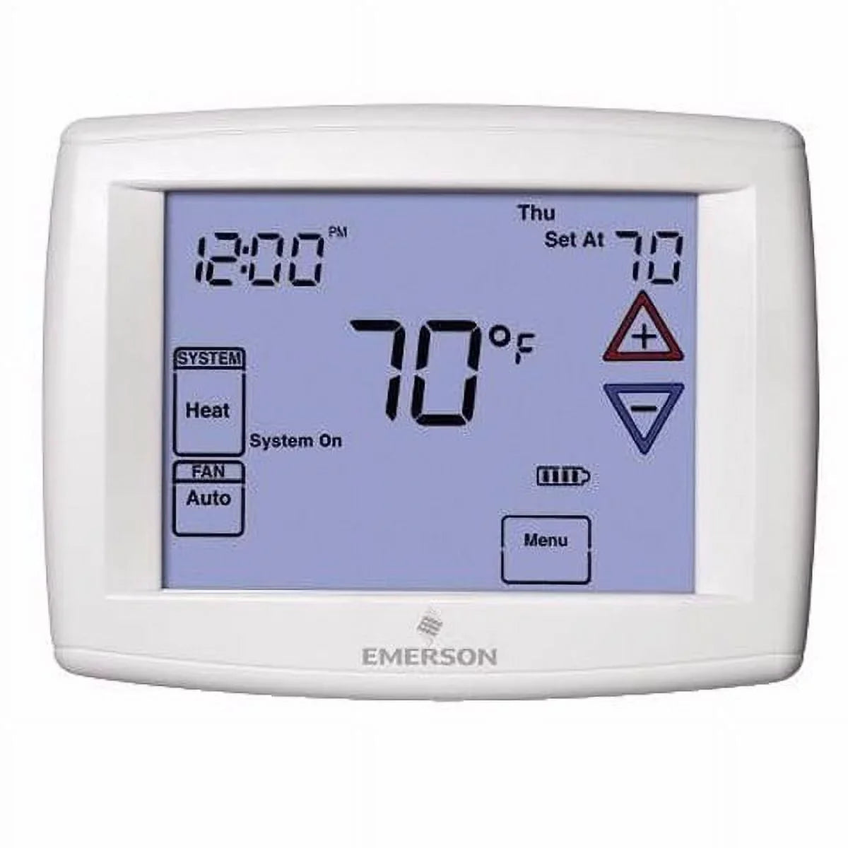7-Day 1F97-1277 Systems Heat Touchscreen Pump Thermostat Programmable and Single-Stage Emerson for