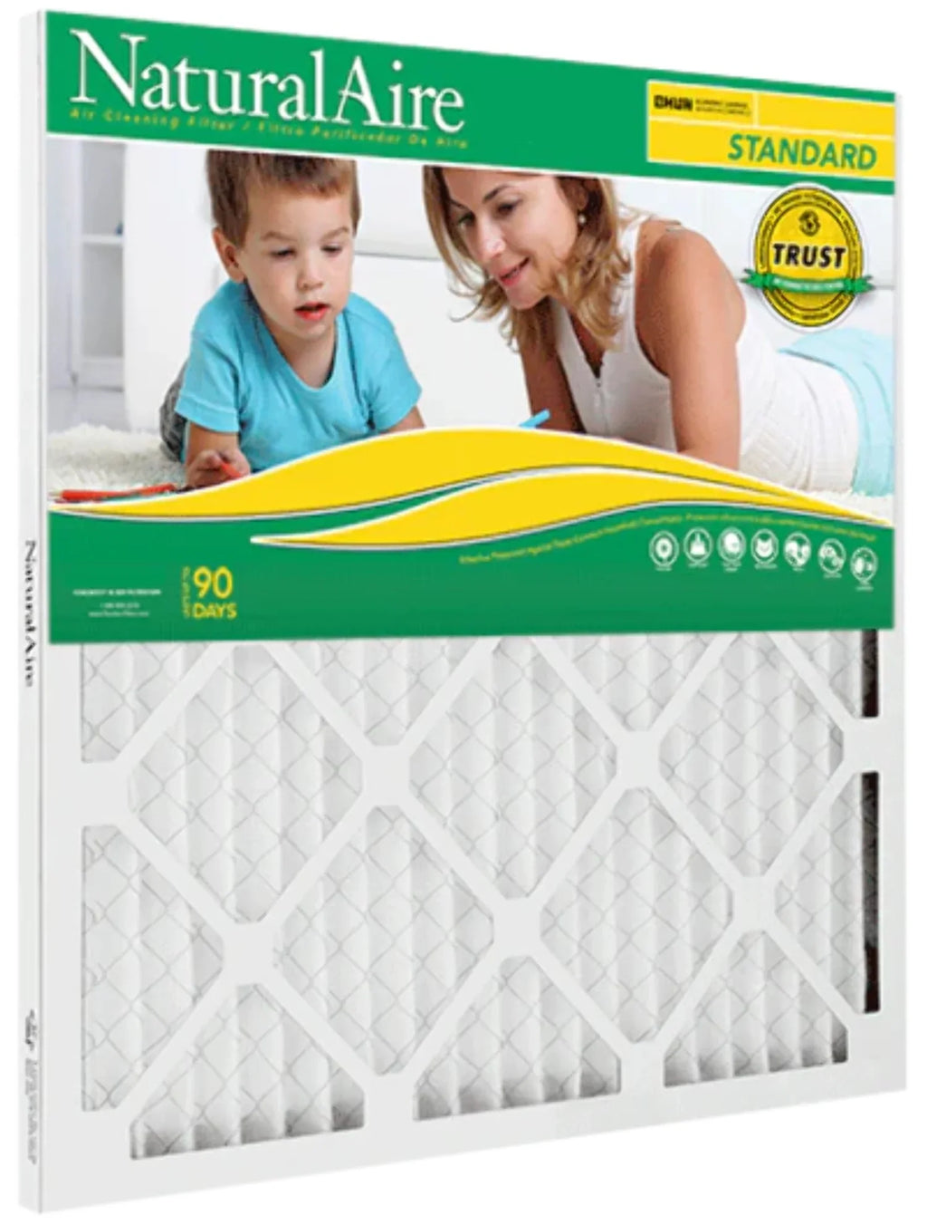10" Filter, x Air Standard 1", 8, 10" 1-Pack MERV NaturalAire x