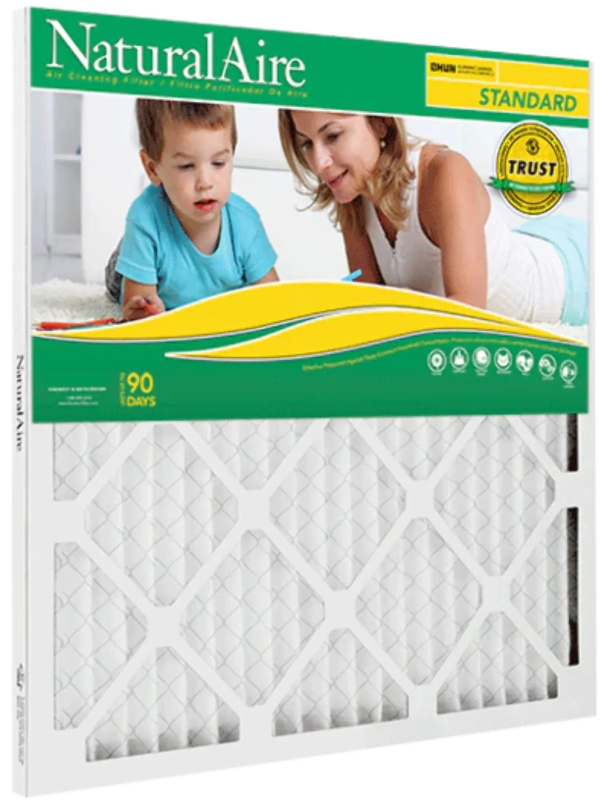 10" Filter, x Air Standard 1", 8, 10" 1-Pack MERV NaturalAire x