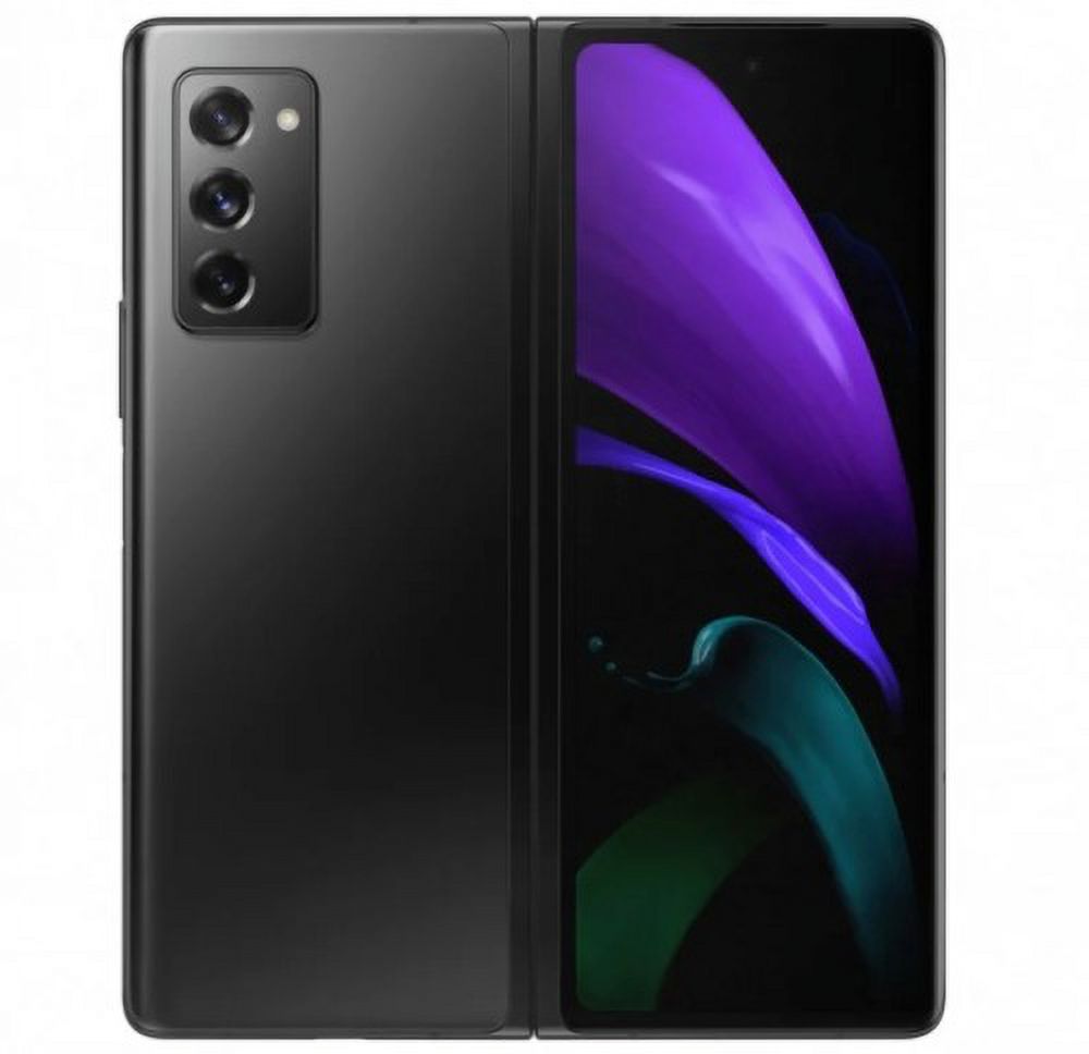 (Fair) Fold2 Pre-Owned Black (Unlocked) Mystic Galaxy Z 256GB - Samsung / Gold Metallic -