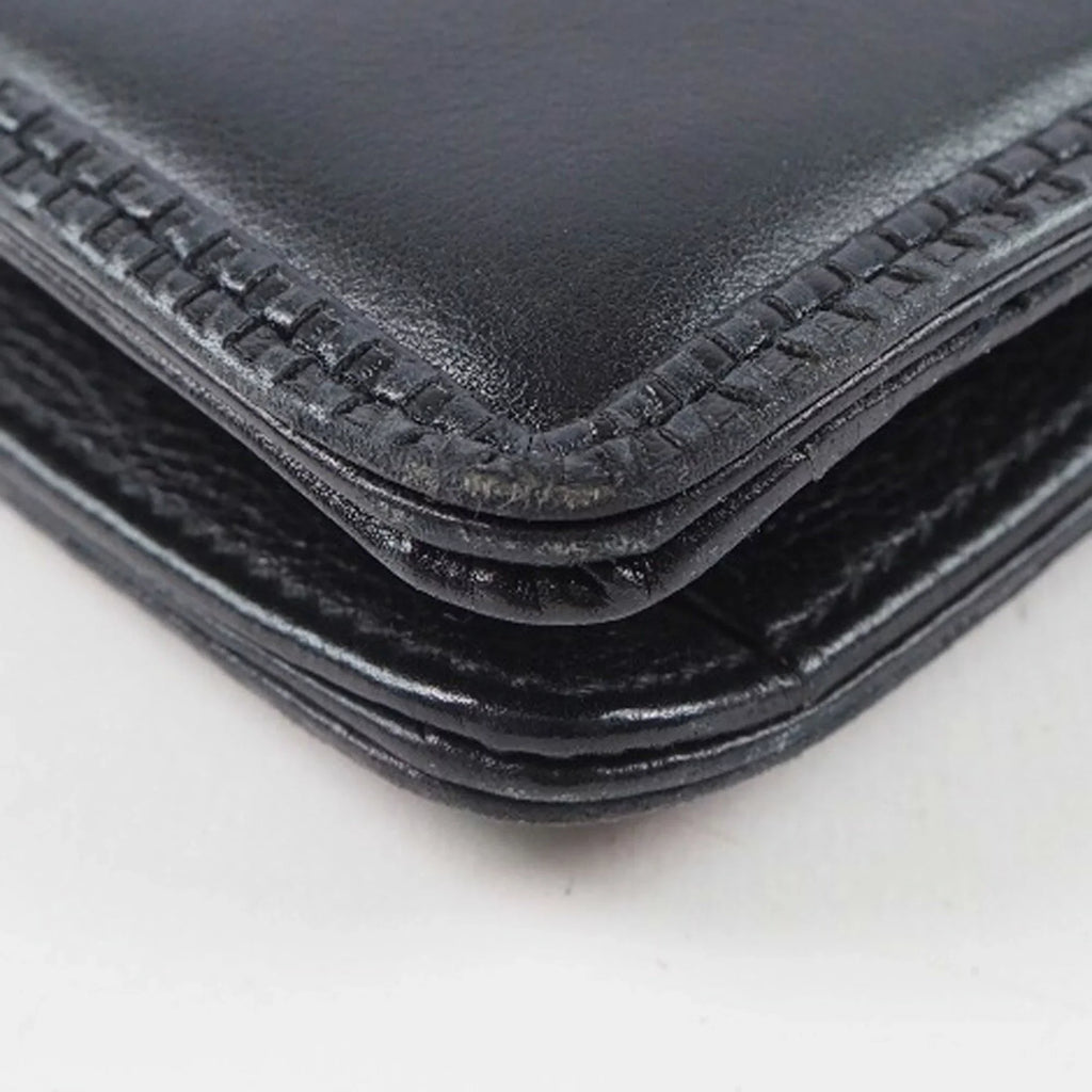 Bally Bag Chain Women's Pre-Owned Shoulder Barry Leather (Fair) Black