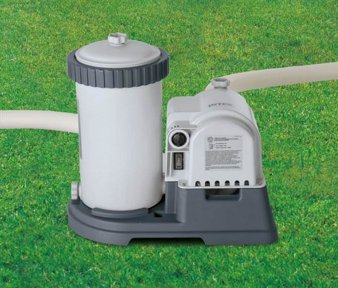 Mounted Filter Wall Skimmer GPH Intex Cartridge and Pool Clear 2500 Krystal Pump