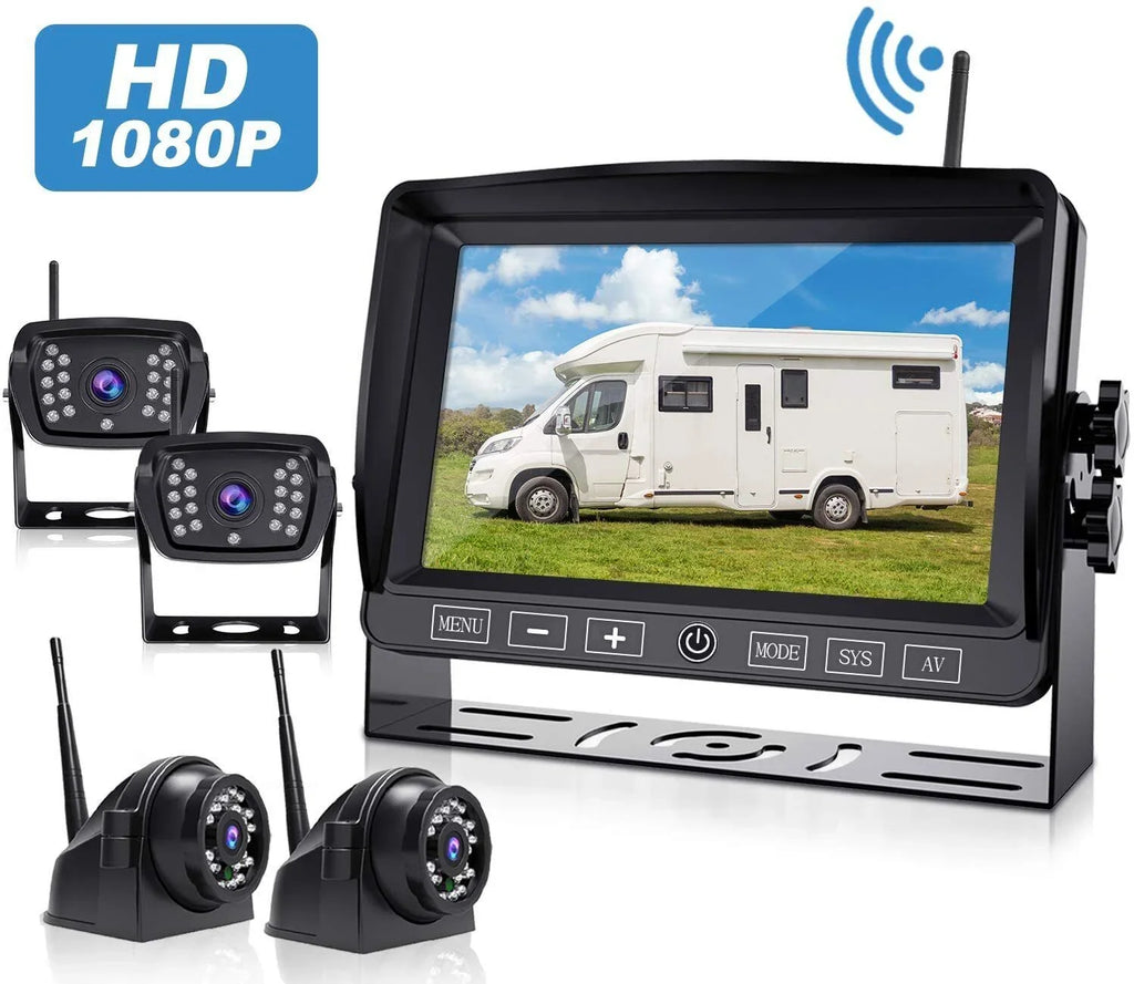 Monitor Tralier Camper Xroose View Car Rear Truck Parking RV 3.0 Night HD System Wireless Vision Van Backup FW04 Camera 7" 1080P Motohome for