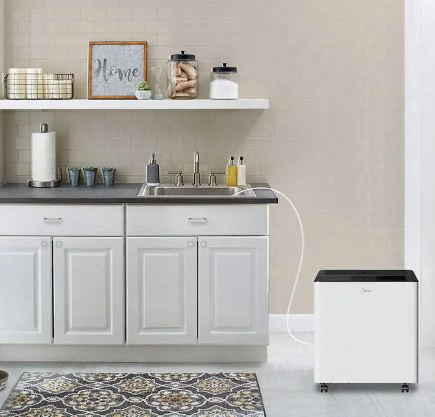 Works Smart Certified Dehumidifier with Midea with Energy Wi-Fi. and Star Pump, .Model Google. MAD50PS1AWT-C. Alexa 50-Pint Built-in