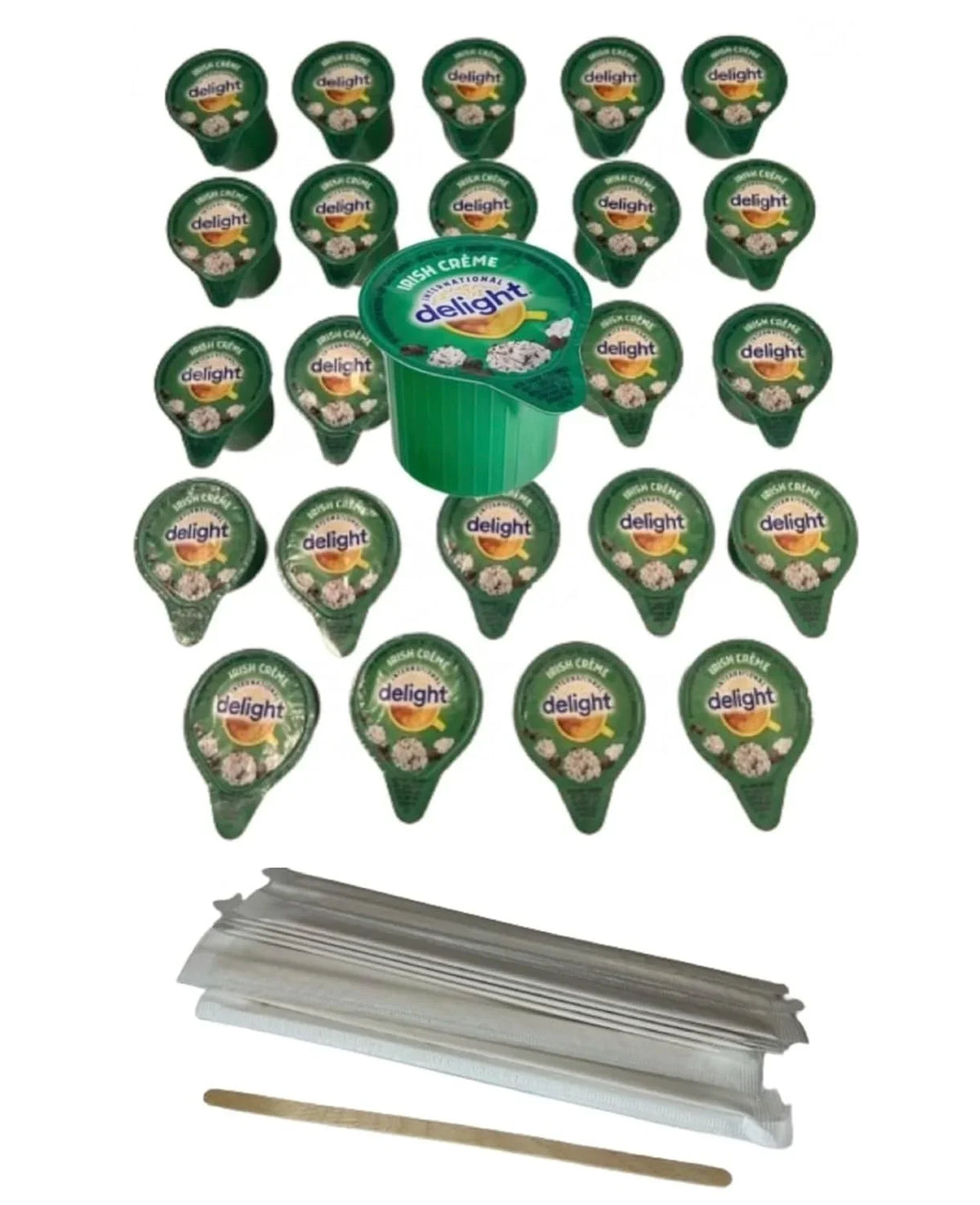 Irish Pack Singles Delight Bundle Inter Drink Wooden 24 24 Stirs Crème With