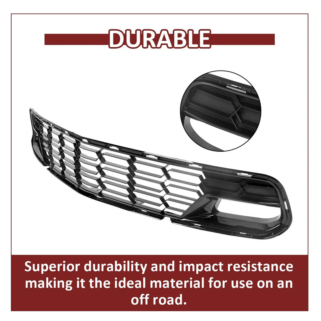 Lower Painted Corvette Style Cover C7 Bracket) 2014-2019 Chevrolet Front Front Models Bumper Grille (W/O Plastic Z06 All Camera for Black Kojem Glossy