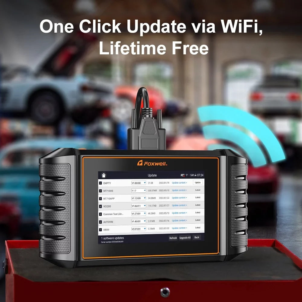 Foxwell NT510 Reader NT710 30 Elite Tool Honda Honda Fits Scanner Upgraded Acura Control Bi-Directional Scanner for JOBD for OBD2 Automotive Fits Scan Code Full Acura Services System Scanner Car Reset