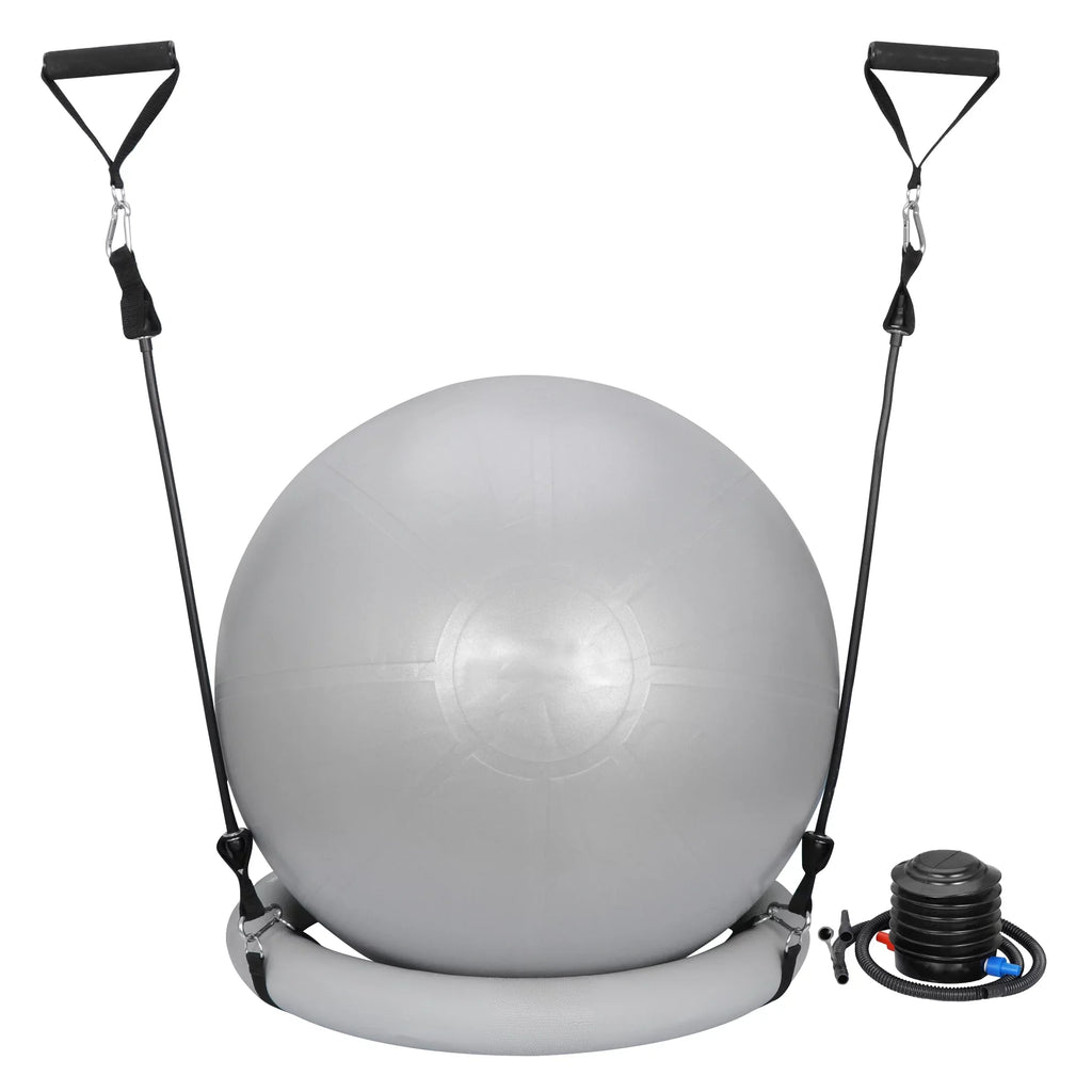 for Workout Anti- with ZENSTYLE & Ball Fitness Guide Ball Burst Birthing, Stability Balls Yoga,Pilates, Fitness & Balance Pump Quick Exercise