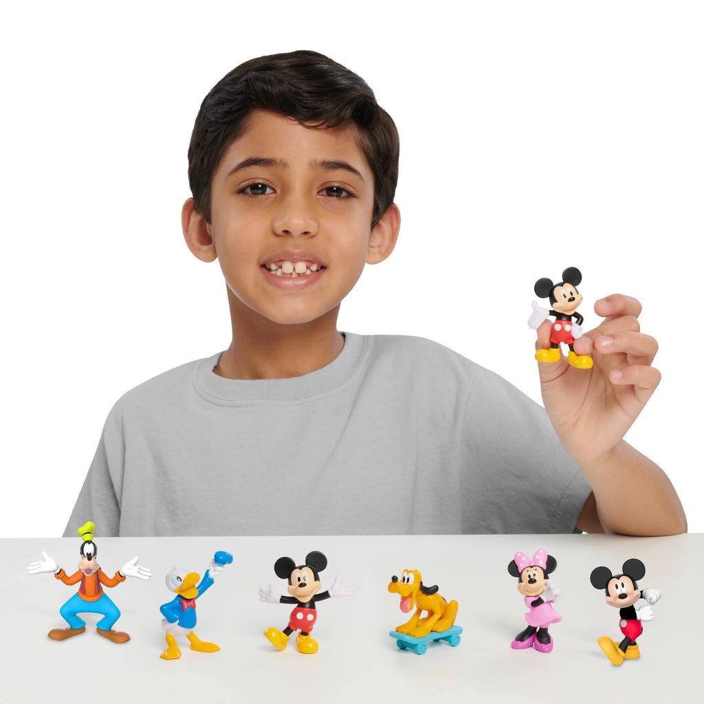 Set, Gifts Presents Up, Ages Disney Licensed Toys Figure for Officially Mickey Mouse and 3 Kids Junior Collectible