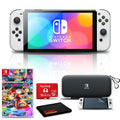 '+ White 8 Luigi, OLED Nintendo Card Switch 128GB Mario - & Deluxe Peach Character More Kart Group -