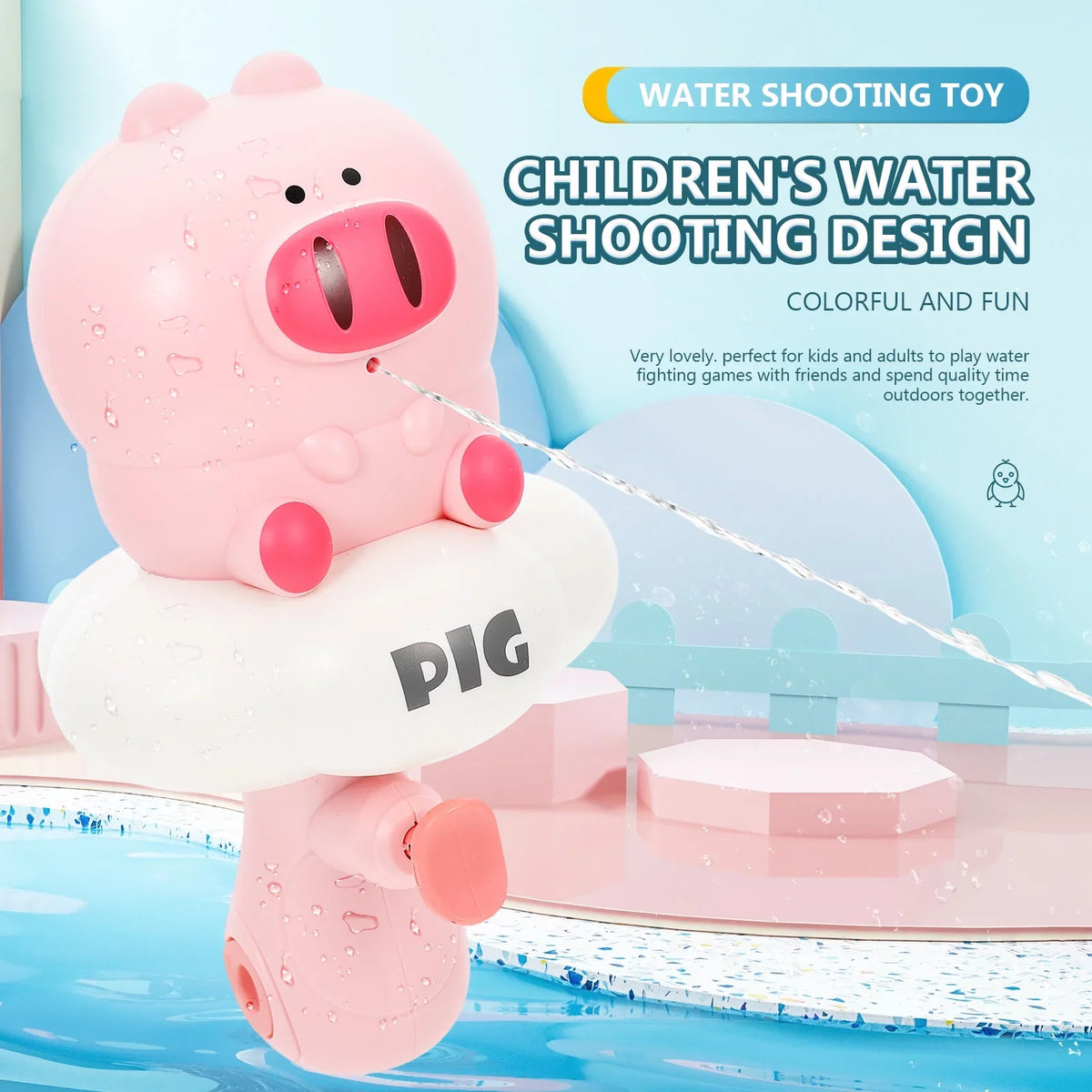 Toy Water Squirt Toy 3pcs Squirt Interesting Supply Shooter Interactive Kids Wear-resistant