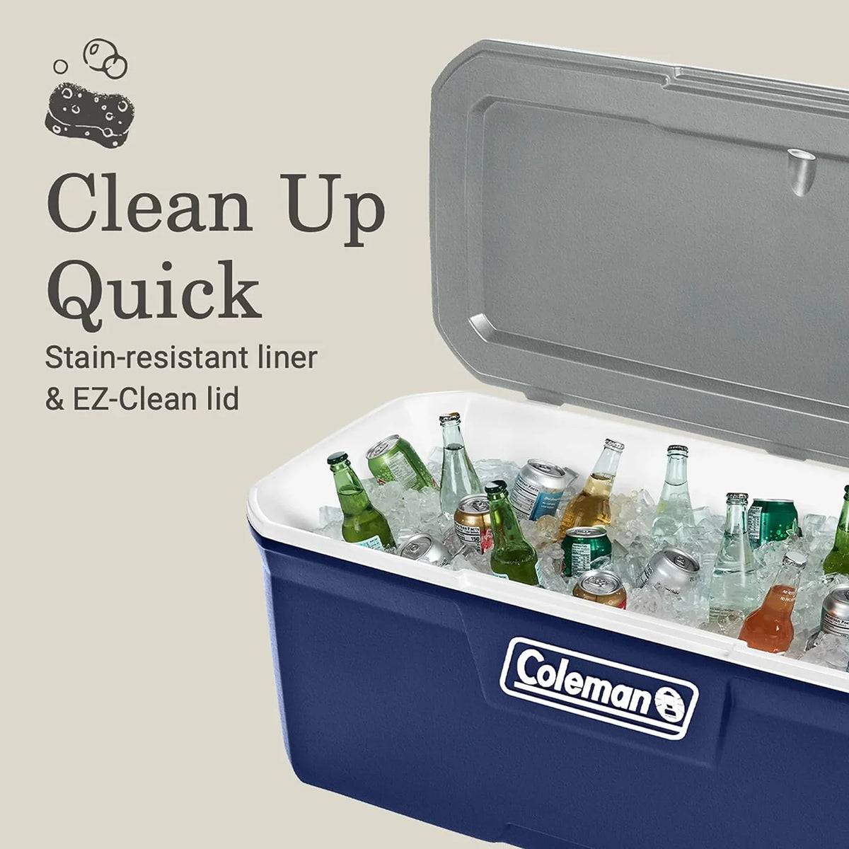 Days, Beach, Hard to up More Sports, for YANPO Outdoor 5 Leak-Proof Series Insulated Ice Camping, & Cooler Cooler with 316 Duty Keeps Heavy Handles, for Great Tailgating, Portable