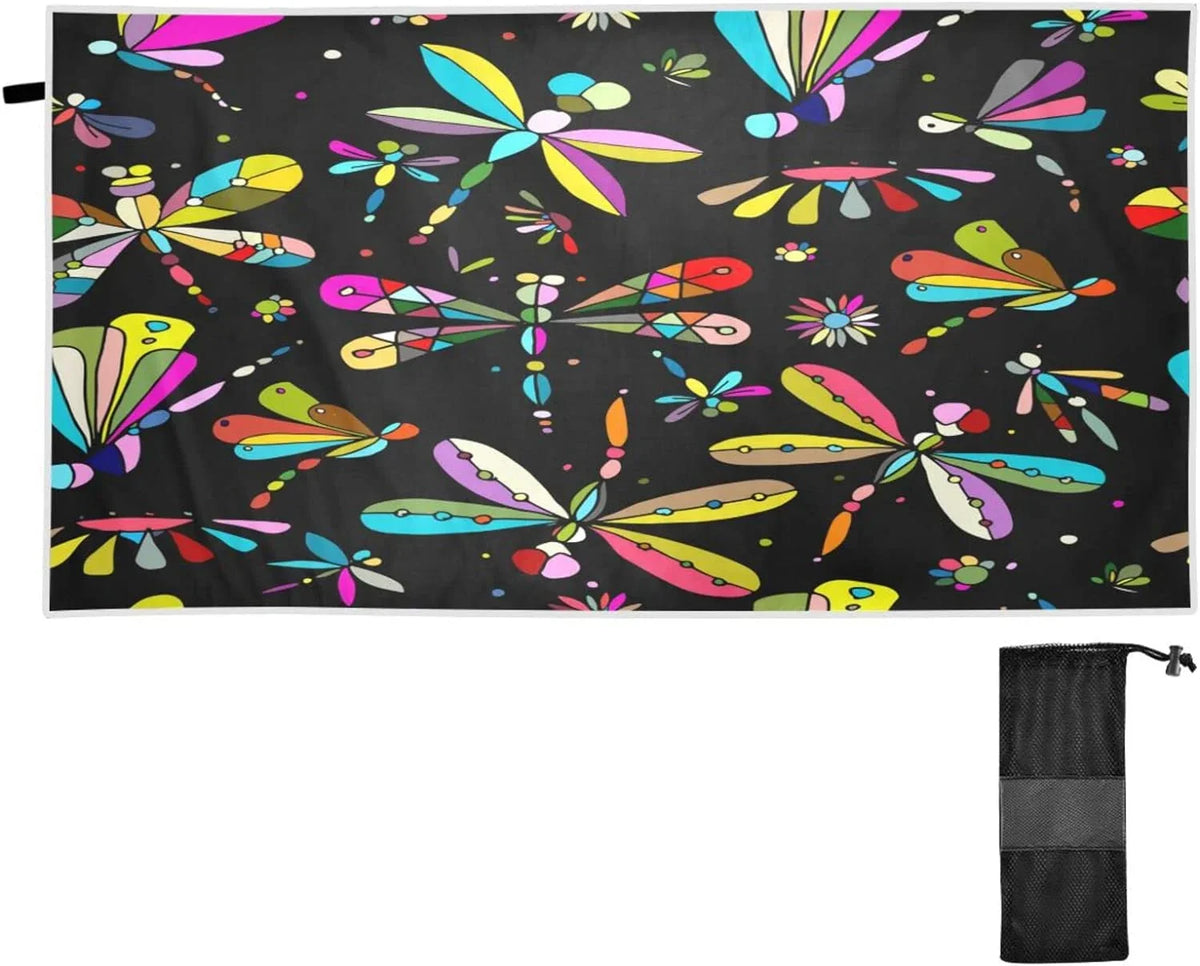 Absorbent - Swimming Camping Dry - Holiday（386） Towel Compact Oversized Dragonfly Lightweight Quick Towels Beach Travel Bestwell for Towel Super