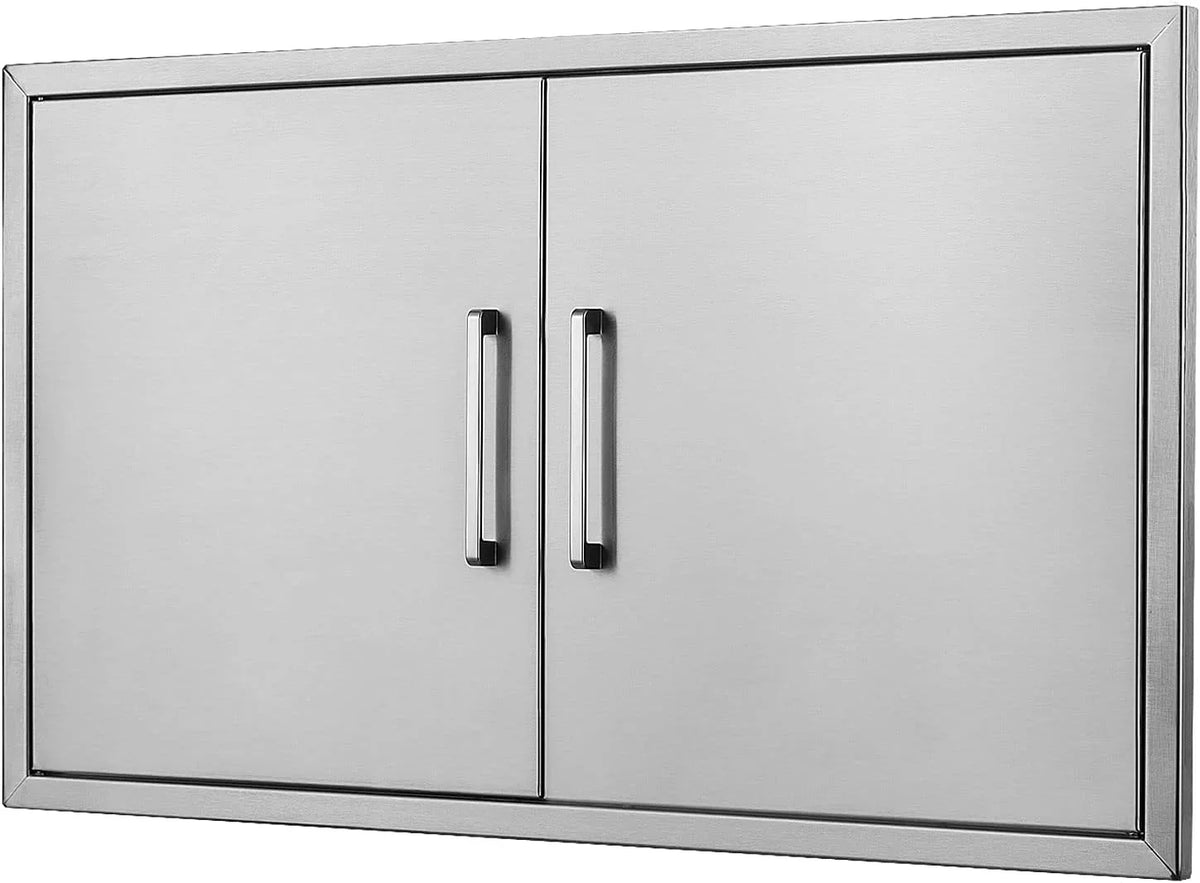 Access Stainless x Outdoor BBQ Kitchen - Double Door,Flush and for Outdoor Steel 36"W Kitchen Island… BBQ Doors- 21"H Mount