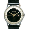 White Winding Pre-Owned External Watch 15JEWELS Junghans Belt JUNGHANS Steel Manual Dial Ladies Black Stainless (Good)