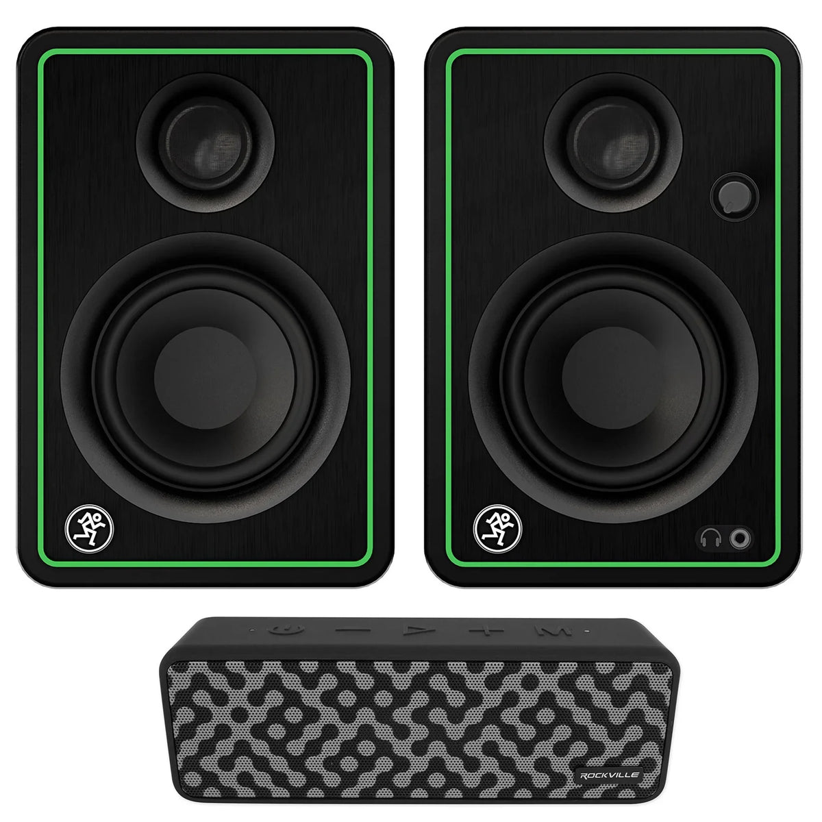 3" 50w Studio Bluetooth Speaker Bluetooth Mackie CR3-XBT Monitors Reference 2) +