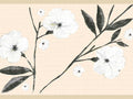 Wallpaper Border Border Design, Dundee Wall Deco's Floral White Adhesive Self in, x ft and Flowers - Leaves Stick Peel Retro 15 7 Cream and