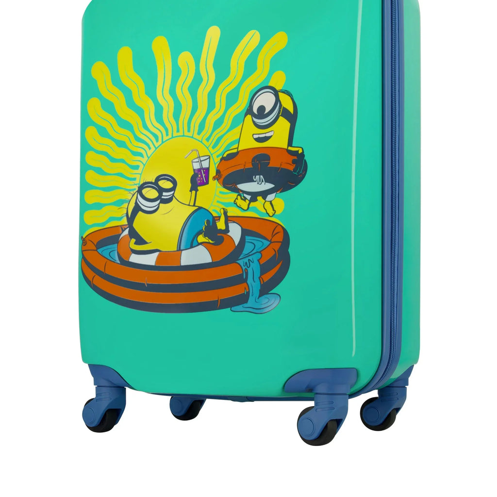 Hardshell Suitcase Kids Minions Inch Teal Luggage, Carry 21 with On Spinner Wheels, Rolling