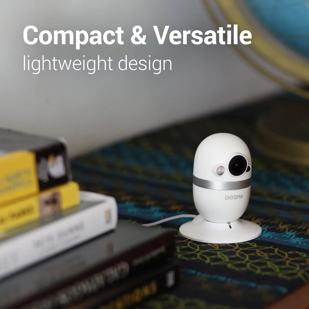 & Wide Local 2 Pro Camera Security Baby Storage Color HD Free Angle, Bosma Camera Way WiFi Phone Super Night with Indoor 162° Detection, 1080p with Monitor, Motion app, Vision, Sound CapsuleCam Audio,