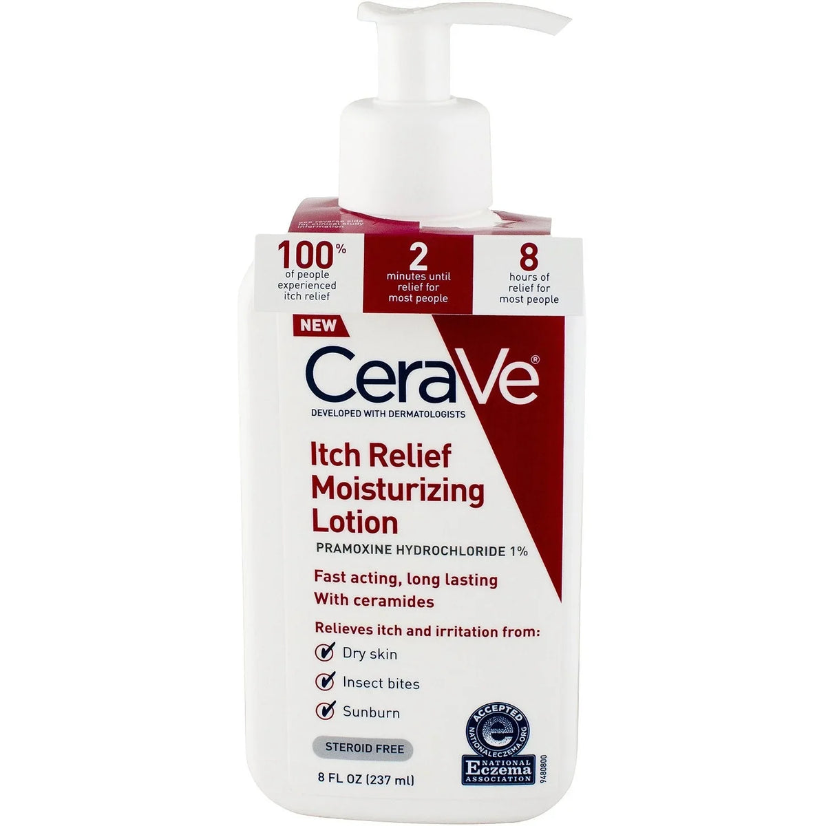 CeraVe Lotion Itch 8 oz Relief Moisturizing -