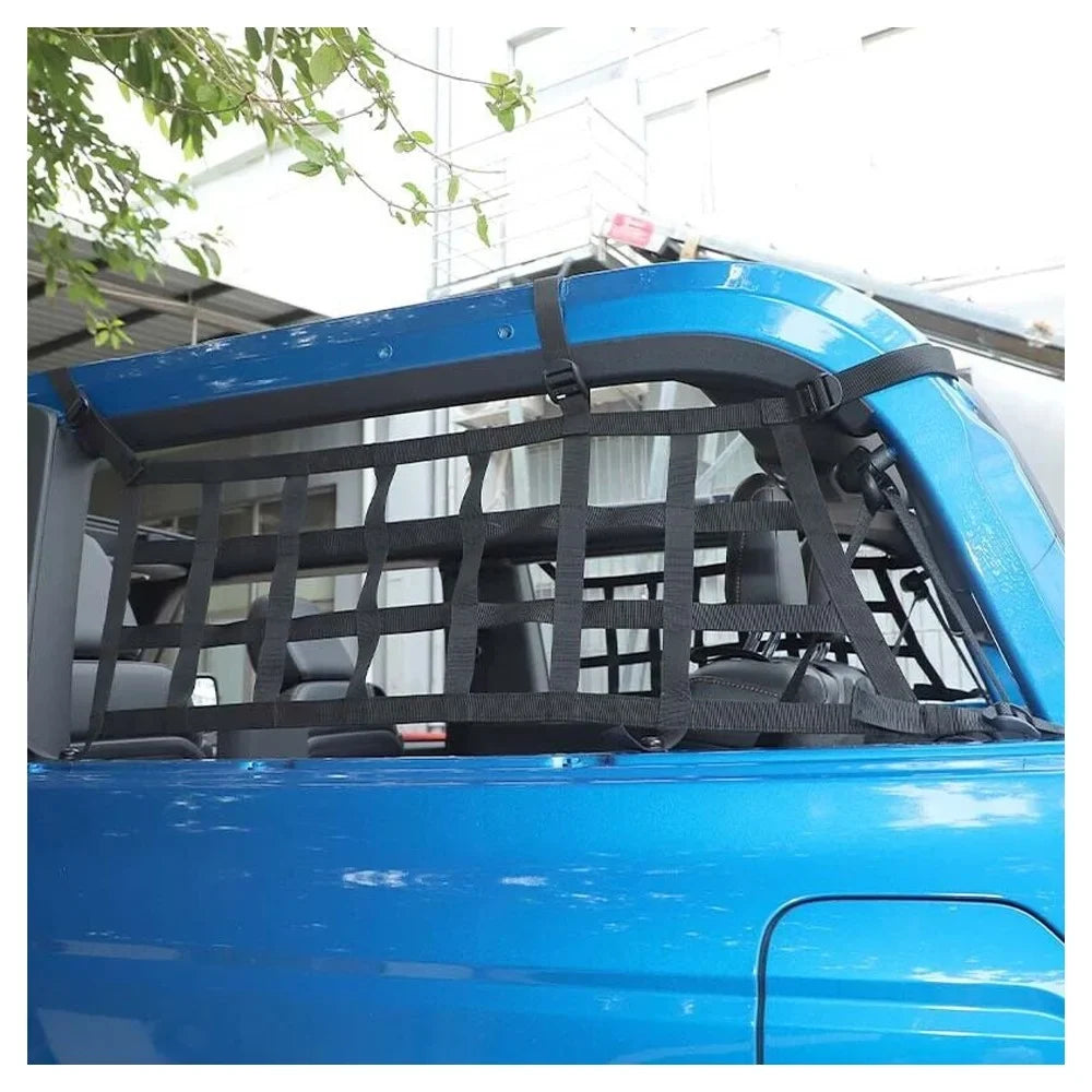 Mesh Door Teledu Trunk Side Cargo Protective 21+2 Restraint 2x Rear Net