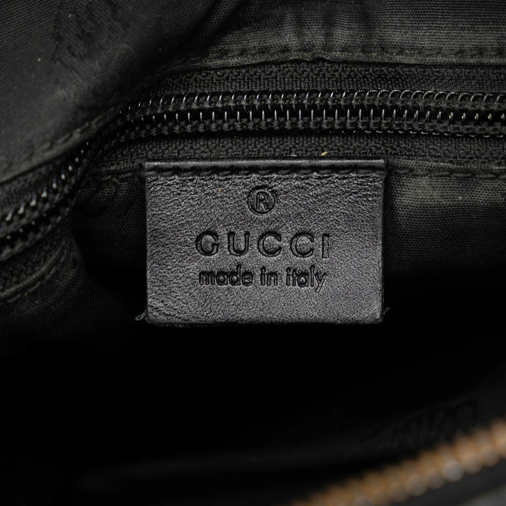Fabric Canvas Imprime Pre-Owned Bag GG Gucci Unisex Crossbody Black (Good) Coated Authenticated