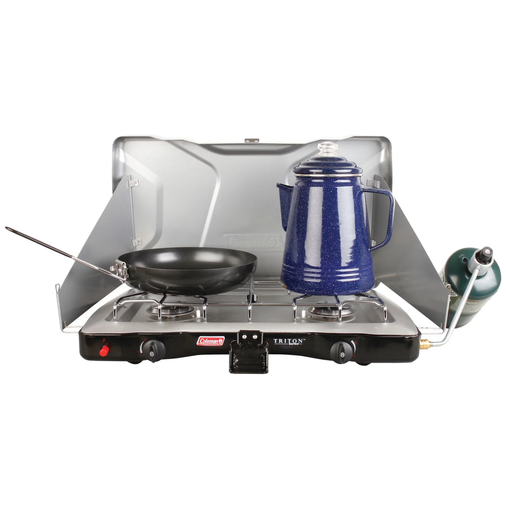 Coleman Camping + Gas Stove Propane Portable Triton