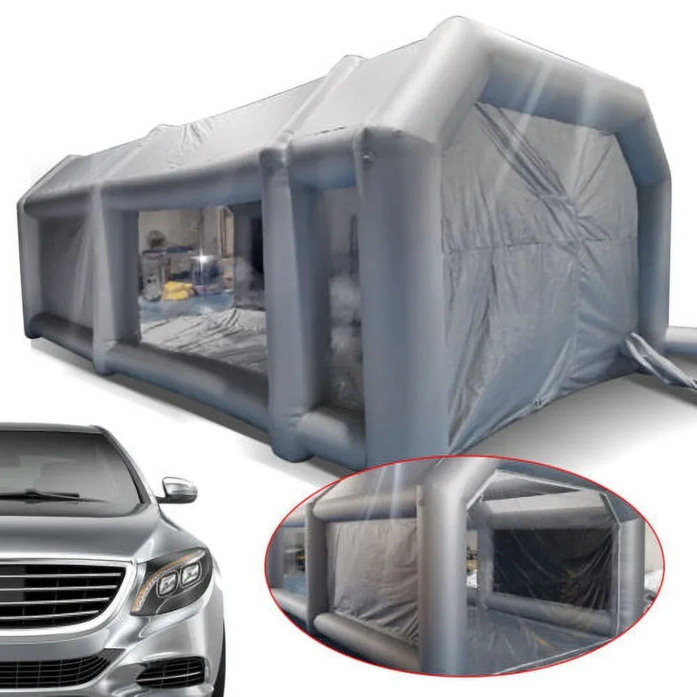 Paint Spray Car Filter Portable Tent Air Booth 28x15x10FT Inflatable Cabin