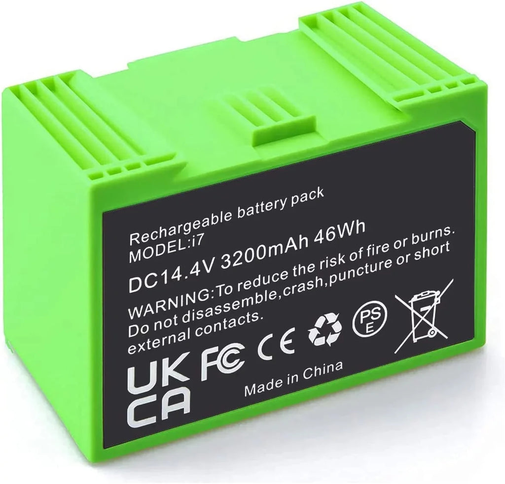 Replacement i6 iRobot Roomba 7550 e i 3150 Ion Lithium e5 Battery 3550 i4 i3+ for i8 4150 i7158 i4+ 7150 4552 i7+ I7 e6198 and i3 e6 e5152 e5150 Plus