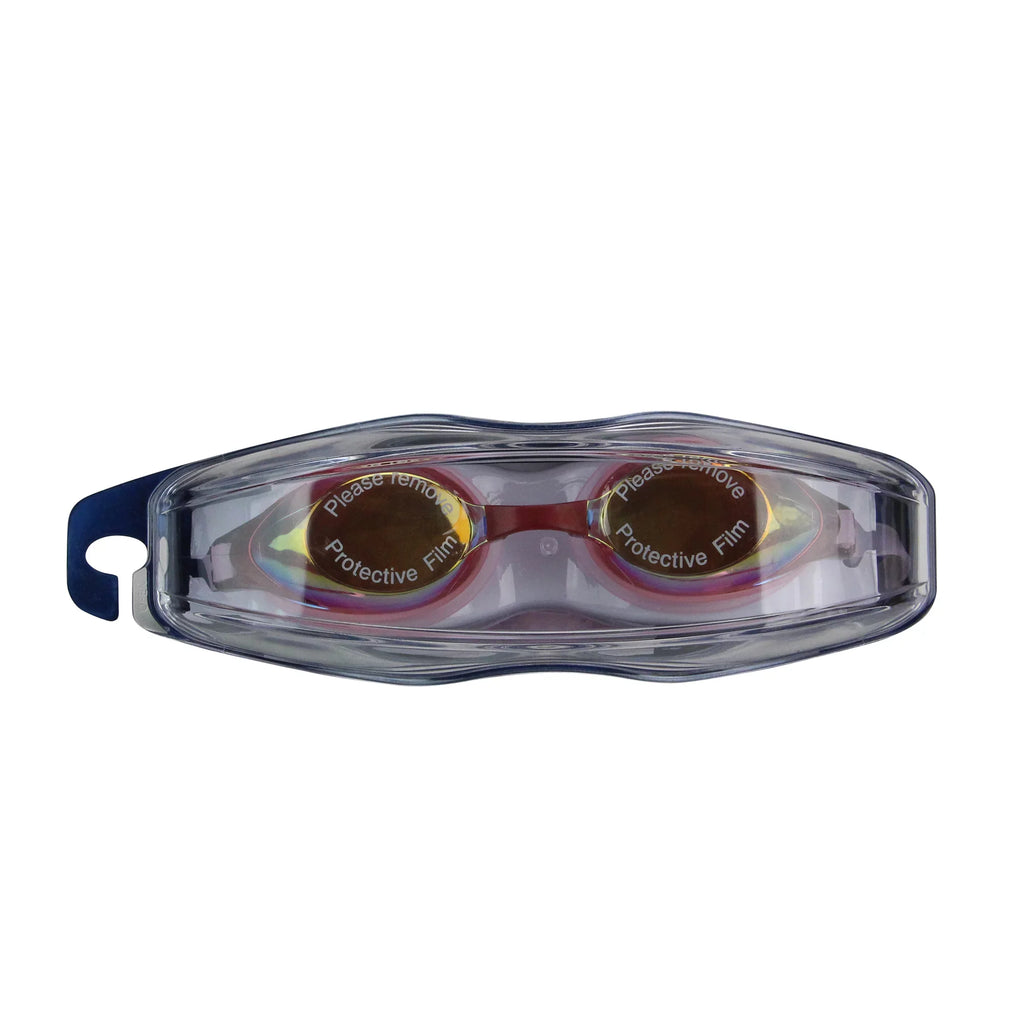Mirrored Competition Goggles Central Swimming 7" Pink Pool